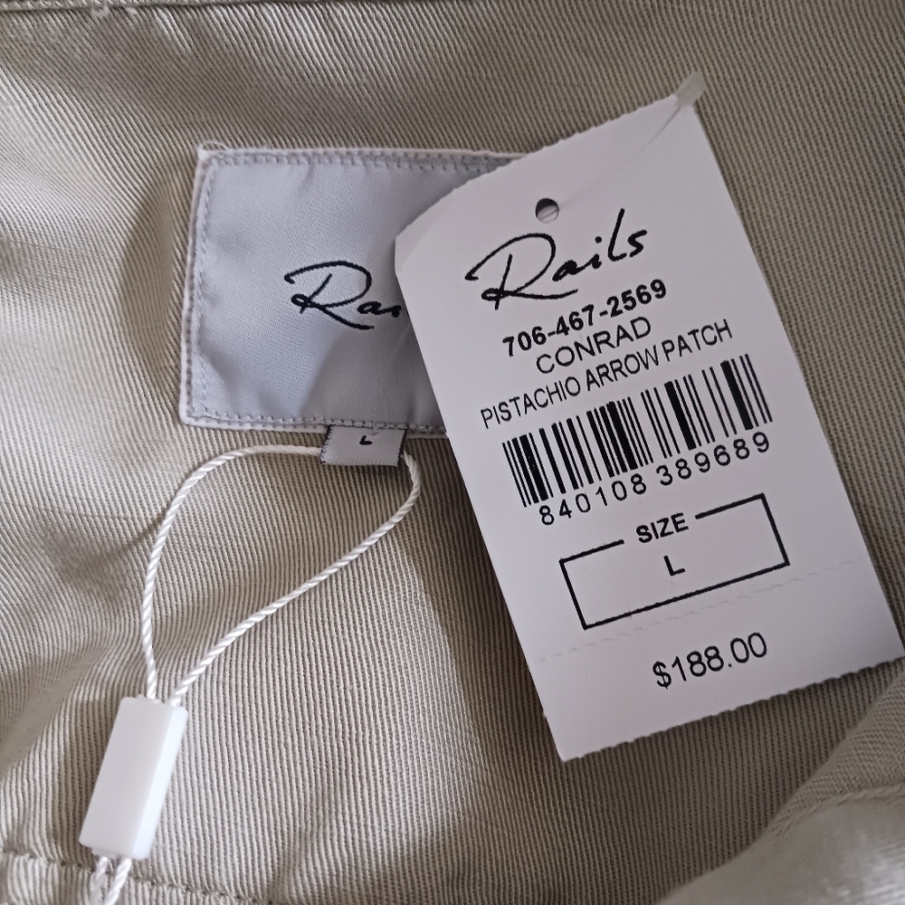 Rails Revolve Conrad Military Jacket in Pistachio Arrow Patch - Picture 16 of 16